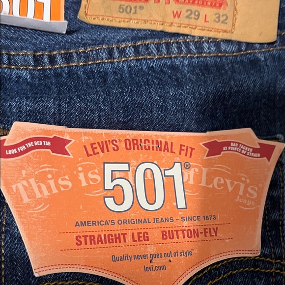 Levi's Dark Indigo Straight Jeans - Picture 4 of 4